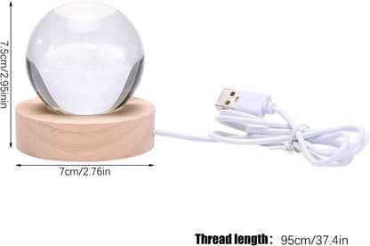 Lámpara de bola de cristal de galaxia