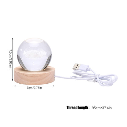 Lámpara bola de cristal Stitch